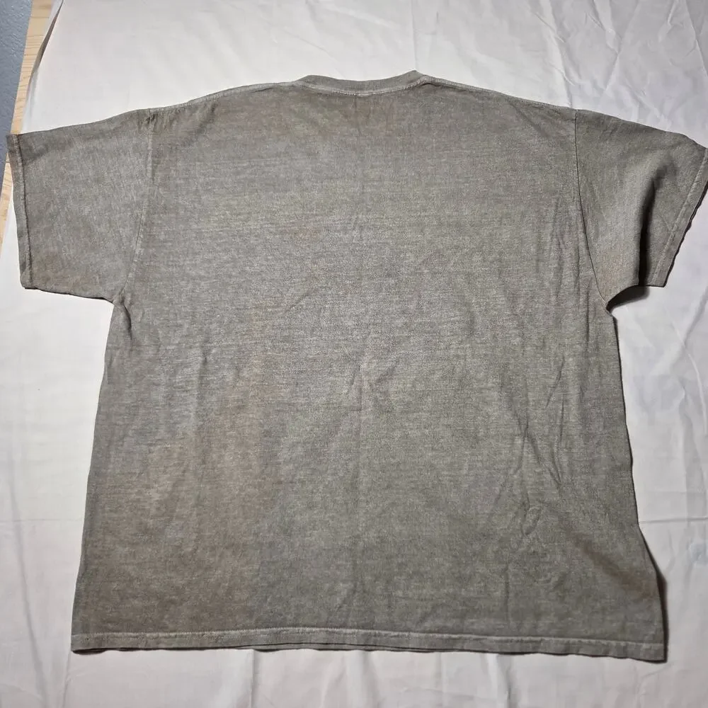 Alpha Collective Daytona Racing Graphic Tee Shirt - Men's XL Gray Mineral Wash